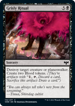 Grisly Ritual - Innistrad Crimson Vow Spoiler