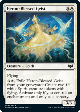 Heron-Blessed Geist - Innistrad Crimson Vow Spoiler
