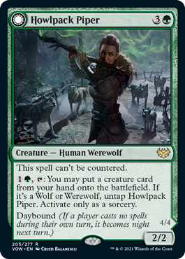 Howlpack Piper - Innistrad Crimson Vow Spoiler