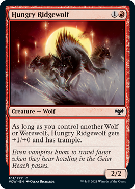 Hungry Ridgewolf - Innistrad Crimson Vow Spoiler