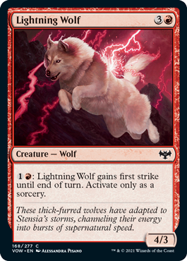 Lightning Wolf - Innistrad Crimson Vow Spoiler