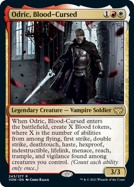Odric, Blood-Cursed - Innistrad Crimson Vow Spoiler