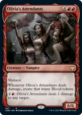 Olivia's Attendants (Variant) - Innistrad Crimson Vow Spoiler