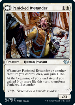 Panicked Bystander - Innistrad Crimson Vow Spoiler