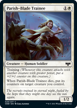 Parish-Blade Trainee - Innistrad Crimson Vow Spoiler