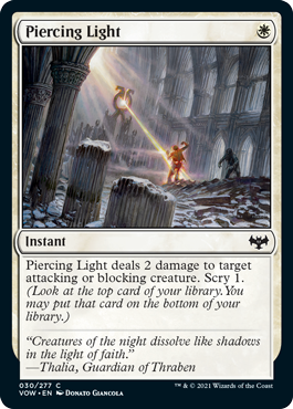 Piercing Light - Innistrad Crimson Vow Spoiler