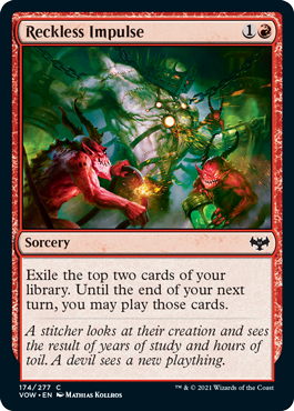 Reckless Impulse - Innistrad Crimson Vow Spoiler