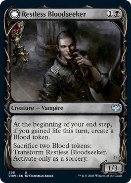 Restless Bloodseeker (Variant) - Innistrad Crimson Vow Spoiler