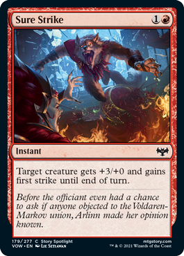 Sure Strike - Innistrad Crimson Vow Spoiler