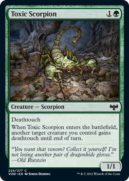 Toxic Scorpion - Innistrad Crimson Vow Spoiler