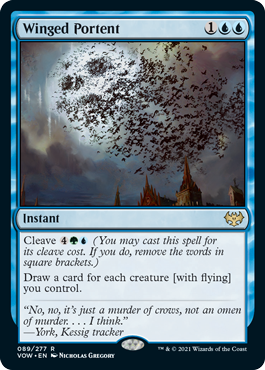 Winged Portent - Innistrad Crimson Vow Spoiler