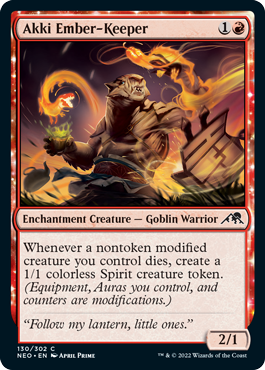 Akki Ember-Keeper - Kamigawa Neon Dynasty Spoiler