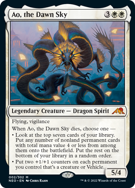 Ao, the Dawn Sky - Kamigawa Neon Dynasty Spoiler