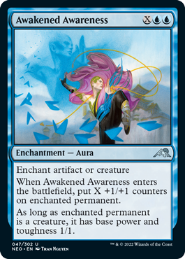 Awakened Awareness - Kamigawa Neon Dynasty Spoiler