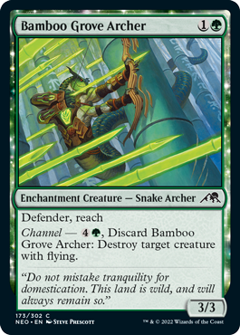 Bamboo Grove Archer - Kamigawa Neon Dynasty Spoiler