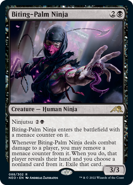 Biting-Palm Ninja - Kamigawa Neon Dynasty Spoiler