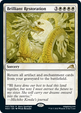 Brilliant Restoration - Kamigawa Neon Dynasty Spoiler