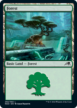 Forest 3 - Kamigawa Neon Dynasty Spoiler