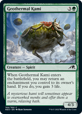 Geothermal Kami - Kamigawa Neon Dynasty Spoiler