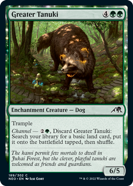 Greater Tanuki - Kamigawa Neon Dynasty Spoiler