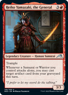 Heiko Yamazaki, the General - Kamigawa Neon Dynasty Spoiler