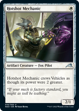 Hotshot Mechanic - Kamigawa Neon Dynasty Spoiler