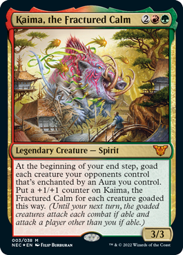 Kaima, the Fractured Calm - Kamigawa Neon Dynasty Commander Spoiler