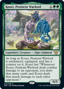 Kosei, Penitent Warlord - Kamigawa Neon Dynasty Commander Spoiler