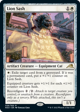 Lion Sash - Kamigawa Neon Dynasty Spoiler