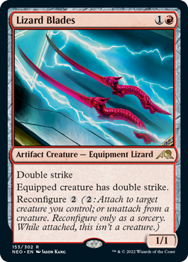 Lizard Blades - Kamigawa Neon Dynasty Spoiler