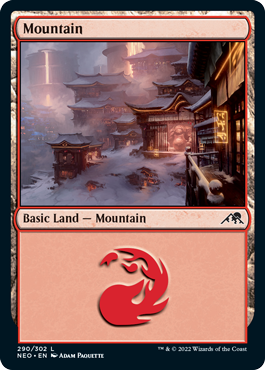 Mountain 3 - Kamigawa Neon Dynasty Spoiler