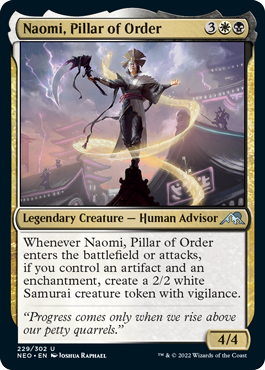 Naomi, Pillar of Order - Kamigawa Neon Dynasty Spoiler