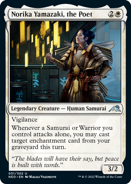 Norika Yamazaki, the Poet - Kamigawa Neon Dynasty Spoiler