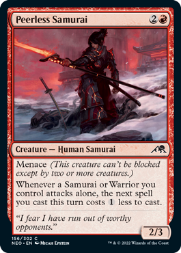 Peerless Samurai - Kamigawa Neon Dynasty Spoiler