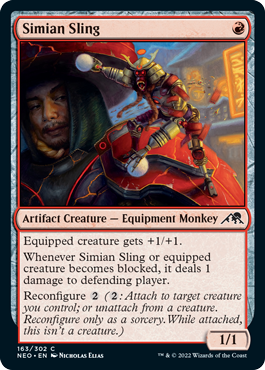 Simian Sling - Kamigawa Neon Dynasty Spoiler