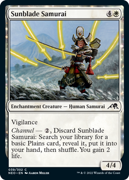 Sunblade Samurai - Kamigawa Neon Dynasty Spoiler