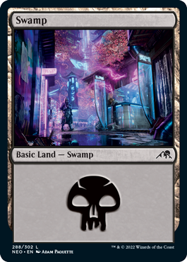 Swamp 3 - Kamigawa Neon Dynasty Spoiler