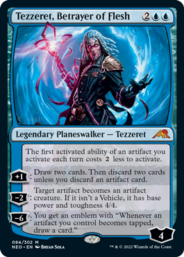 Tezzeret, Betrayer of Flesh - Kamigawa Neon Dynasty Spoiler