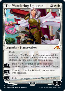 The Wandering Emperor - Kamigawa Neon Dynasty Spoiler