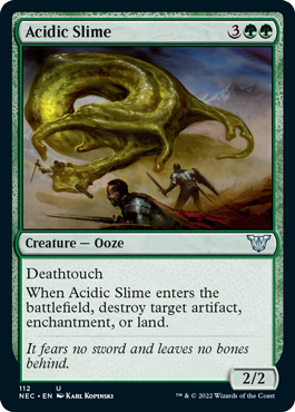 Acidic Slime - Kamigawa Neon Dynasty Commander Spoiler