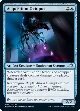 Acquisition Octopus - Kamigawa Neon Dynasty Spoiler