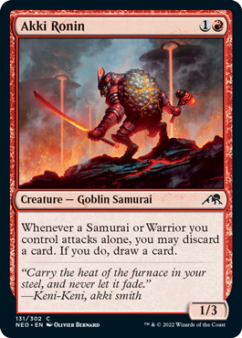 Akki Ronin - Kamigawa Neon Dynasty Spoiler