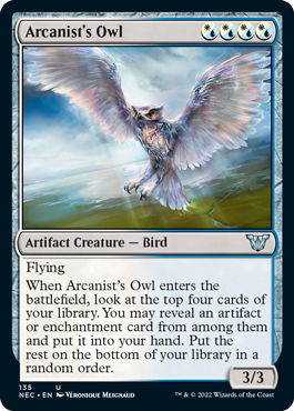 Arcanist's Owl - Kamigawa Neon Dynasty Commander Spoiler