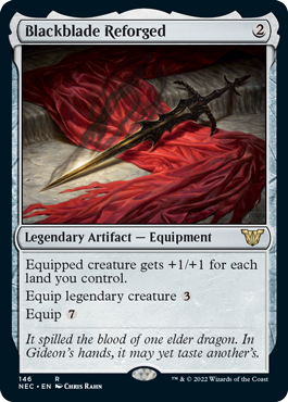 Blackblade Reforged - Kamigawa Neon Dynasty Commander Spoiler