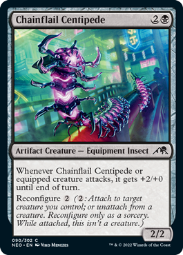 Chainflail Centipede - Kamigawa Neon Dynasty Spoiler
