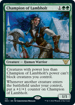 Champion of Lambholt - Kamigawa Neon Dynasty Commander Spoiler