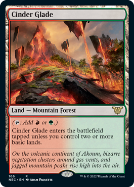 Cinder Glade - Kamigawa Neon Dynasty Commander Spoiler