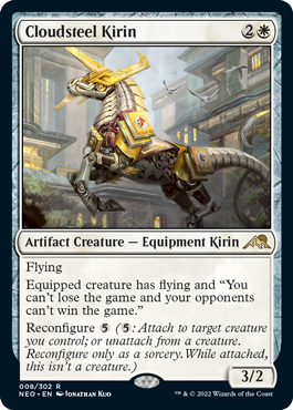 Cloudsteel Kirin - Kamigawa Neon Dynasty Spoiler