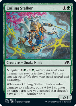 Coiling Stalker - Kamigawa Neon Dynasty Spoiler