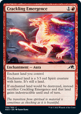 Crackling Emergence - Kamigawa Neon Dynasty Spoiler